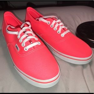 Vans Neon Pink Authentic Men’s 6.0 Women’s 7.5